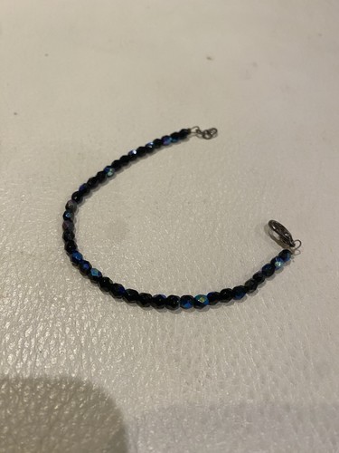 Dark navy blue bracelet unique - dark,