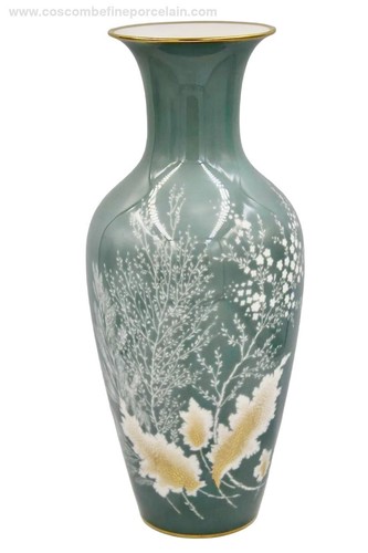 Tall 34cm porcelain vase - porcelain,