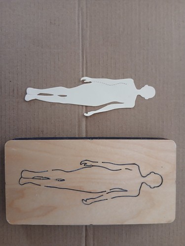 Cross cuts large wooden - wooden, die