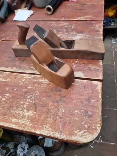 Vintage wooden jack plane - vintage, 16"