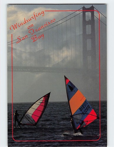 Postcard windsurfing san - on,