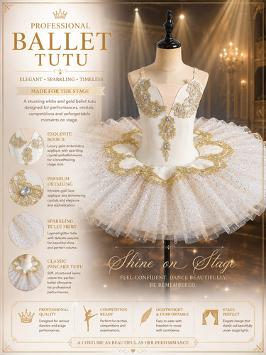 Girls white gold professional - white,