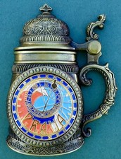 Souvenir Fridge Magnet Prague Orloj Astronomical Clock Beer Stein Czech Republic