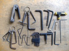 JOB LOT OF APPROX.40 USED ALLEN KEYS MIXED SIZES