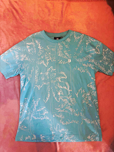 Bee inspired mens blue crew - inspired,