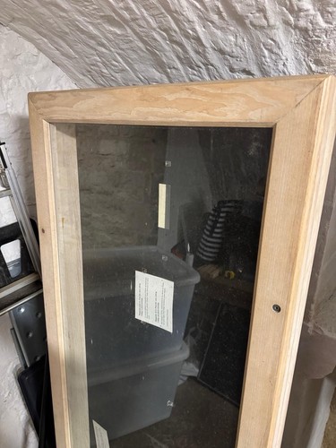 Wooden museum display case - ex,