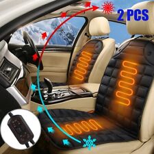 2X Luxury Heated Car Seat Cushion Heater 30℃-60℃ Universal 12V For Cold Winter