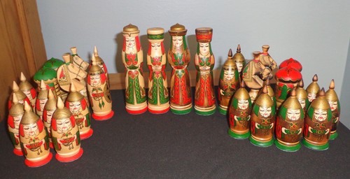 Vintage figural russian wood - figural,