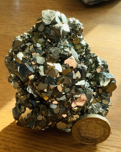 Pyrite lb crystal cluster - crystal,