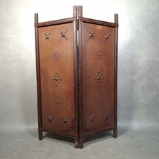 Vintage Folding Fire Screen