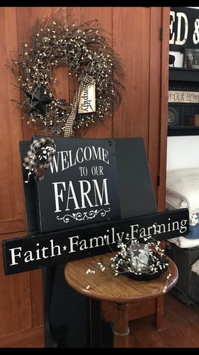 Welcome sign set porch front - porch,