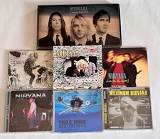 Nirvana 14 CD + DVD LOT With The Lights Out Singles Box Set Sliver Interview 