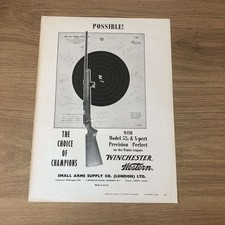 GUNS01 MAGAZINE ADVERT 12X9 WINCHESTER WESTERN MODEL 52D