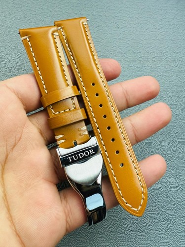 Tudor 22mm light brown leather - 22mm,
