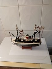Wooden Model Fishing Boat