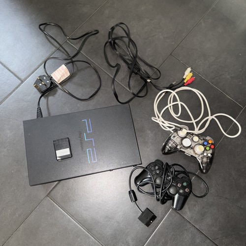 Sony ps2 console boxed with - ps2, console,