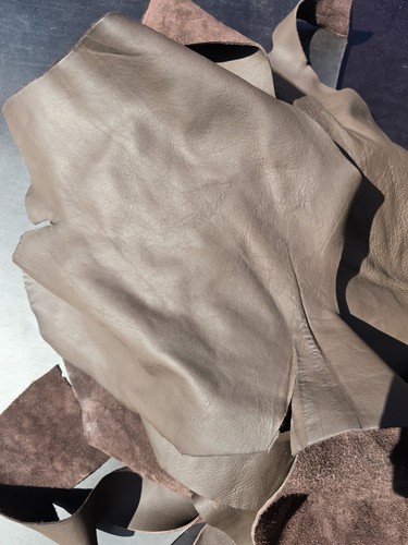 2kg brown leather - 2kg, offcuts