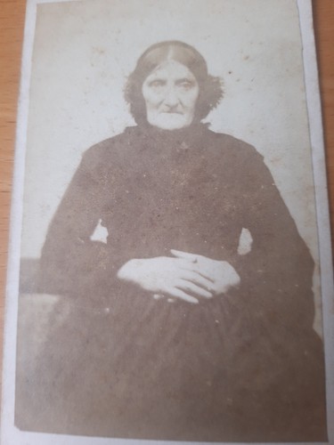 Cdv woman black - cdv, mourning