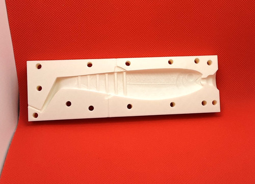 Fish soft bait mold - 6",