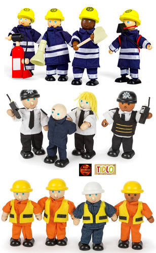 Wooden play figure people - play,