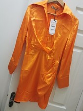 Zara High Shine Satin Shirt