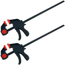 Neilsen 2pc Quick Grip Ratchet Vice Bar Large Clamps 300mm Rapid Clamp Set 12"