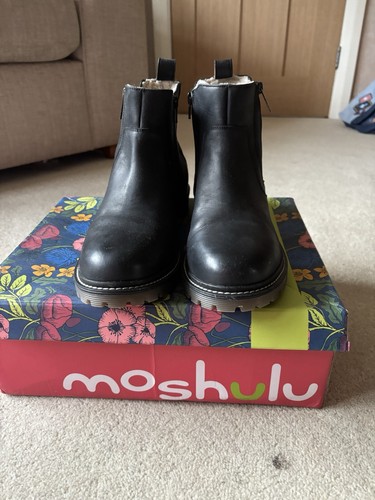 Moshulu black leather boots - moshulu,