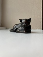 "Curled Cat" - Genuine Bronze