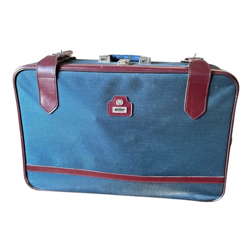 Vintage antler suitcase - vintage, with