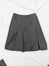 George Asda girls school uniform Skirt 8–9 Years Grey Pleated Elasticated Waist