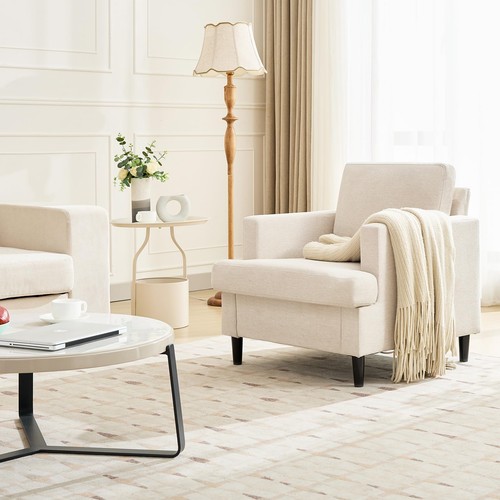 Comfortable fabric armchair - comfortable,