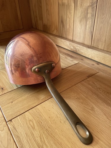 Vintage copper zabaglione pan - vintage,