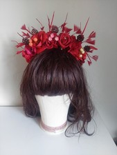 Fabulous red floral crown