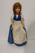 Vintage plastic international Costume Doll tall  Swiss in tube