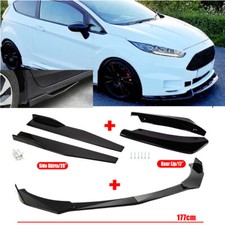 Front Bumper Lip Splitter & Side Skirts+Rear Lip For Ford Fiesta ST SE 2000-2019