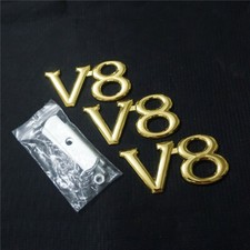 Golden Chrome V8 Metal Grille