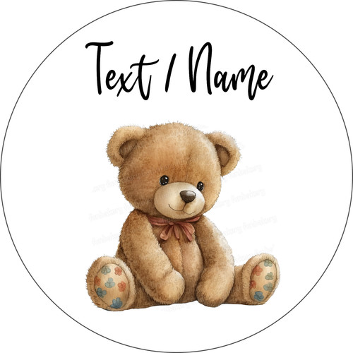 Teddy bear cake topper - teddy, party