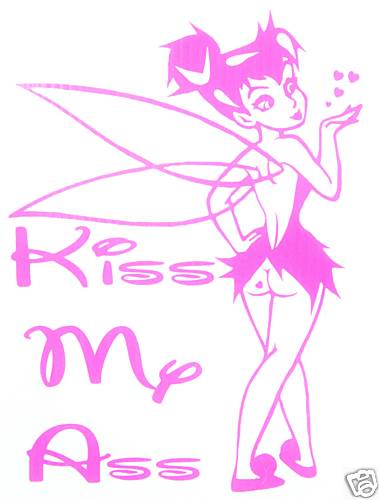 Tinkerbell kiss ass - tinkerbell,