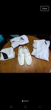 White Complete Suit Men's XXL with Size 9 Shoes Wedding Or Special Occasion