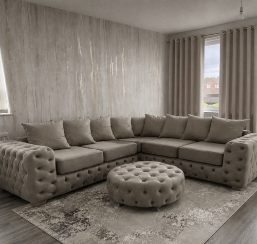 Chesterfield corner sofa with - chesterfield,