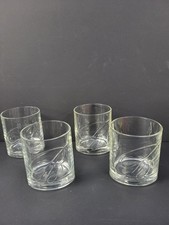Ballantine's Scotch Whisky Glass Collectable Oval Glass X4. PS