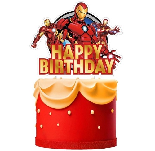 Iron man cake - man, topper