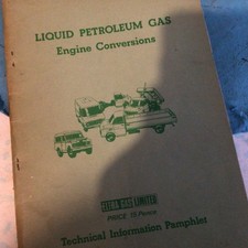 LPG Liquid Petroleum Gas Engine conversions Tec info pamphlet ELTRA GAS LTD