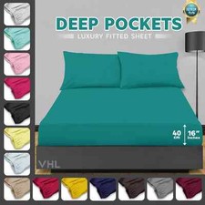 Extra Deep Fitted Percale Bed