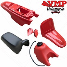 Yamaha PW50 PY50 Body Fairing Kit Plastic Front Rear Fender Fuel Tank Seat RED