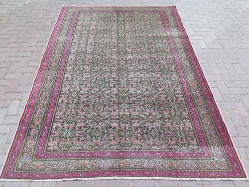 Vintage turkish carpet pink - turkish, carpet,