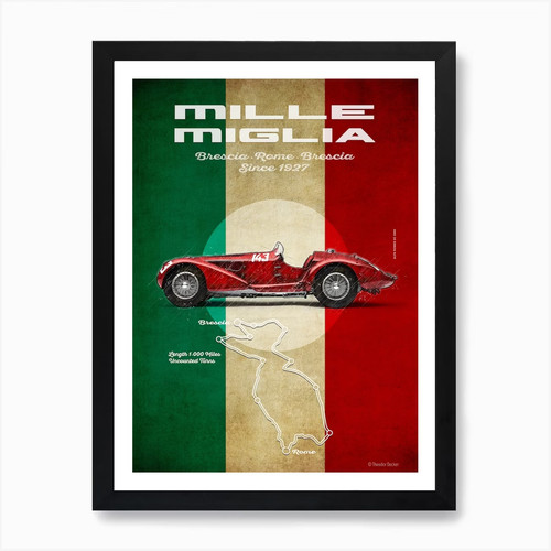 Mille miglia alfa vintage - alfa, 8c