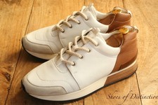 Hermes White Tan Leather Suede