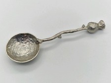 Vintage Silver Plated Sugar Spoon Acorn Handle