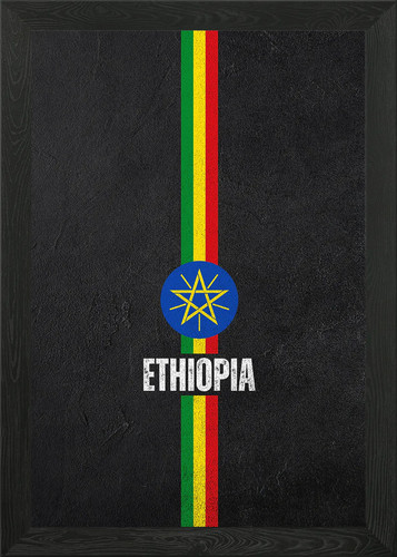 Ethiopian flag black - flag, on